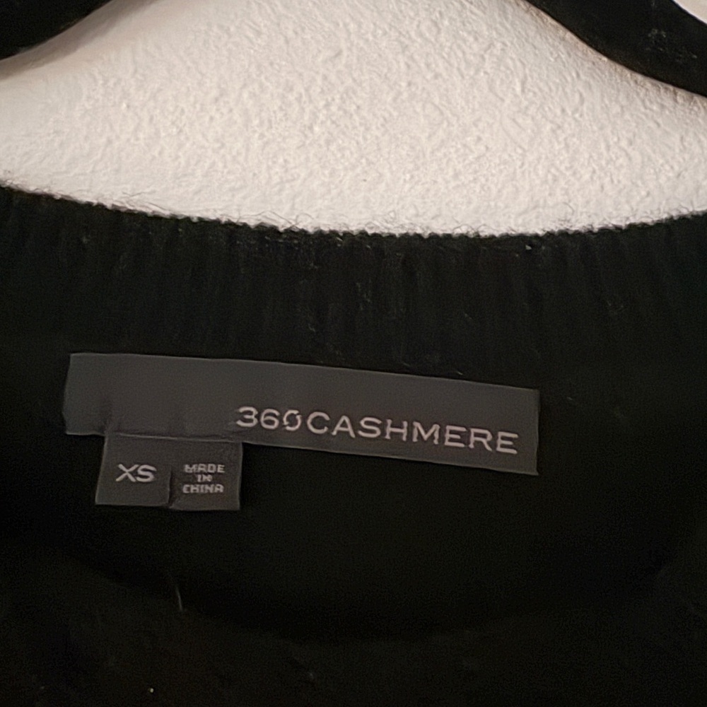 360 Cashmere Abigail Striped Sweater Black Toffee Brown - Picture 4 of 6